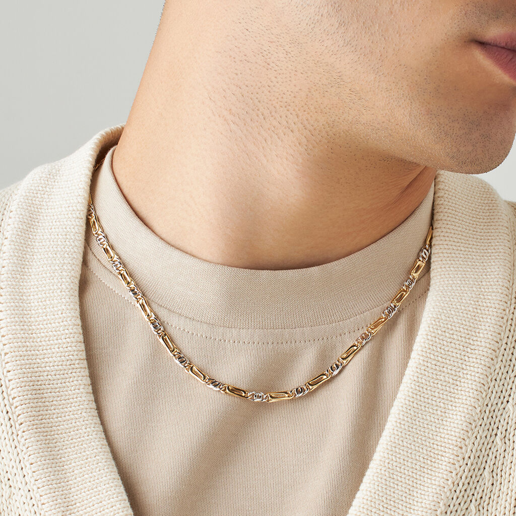 Catena L'homme Or Oro Bicolore - Collane Catena Uomo | Stroili