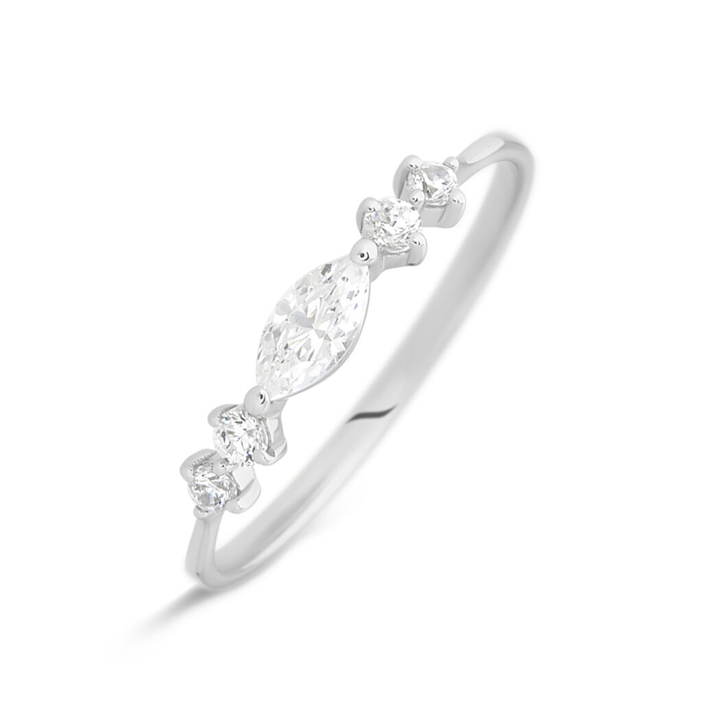 Anello Riviere Claire Oro Bianco Cubic Zirconia - Anelli Riviere Donna | Stroili