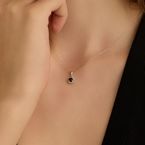 Collana Punto Luce Charlotte Oro Bianco Zaffiro Diamante - Collane Punto Luce Donna | Stroili