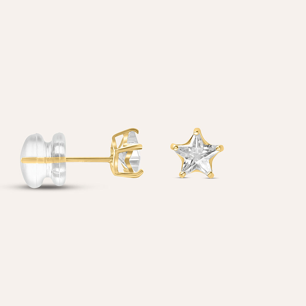 Orecchini Lobo Bon Ton Oro Giallo Cubic Zirconia - Orecchini a Lobo Donna | Stroili