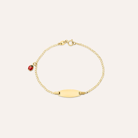 Bracciale Con Targhetta Holy Oro Giallo - Bracciali con Incisione Bambino | Stroili
