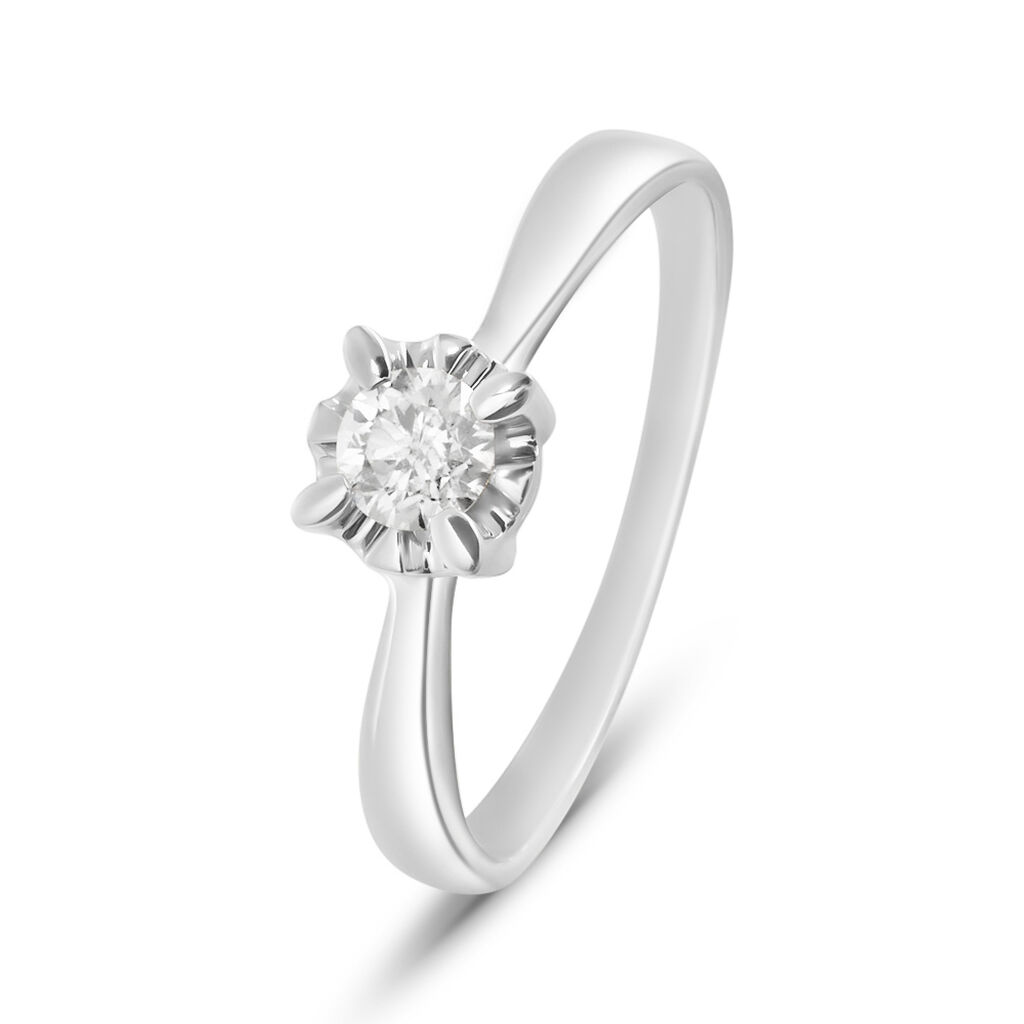 Anello Solitario Diamazing Oro Bianco Diamante