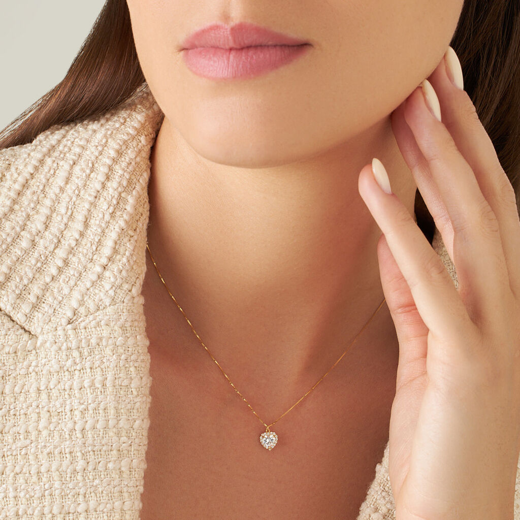 Collana Punto Luce Claire Oro Giallo Cubic Zirconia - Collane Punto Luce Donna | Stroili