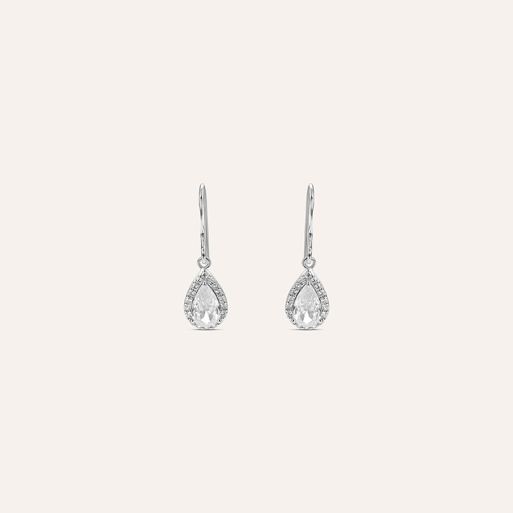 Orecchini Pendenti Punto Luce Silver Elegance Argento Rodiato Cubic Zirconia - Orecchini Pendenti Donna | Stroili
