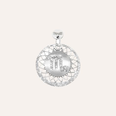 Charm in argento rodiato e glitter - Charms Donna | Stroili