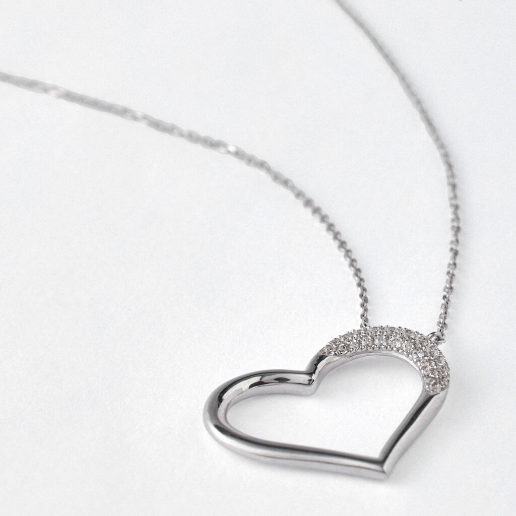 Collana Claire Oro Bianco Cubic Zirconia - Collane Donna | Stroili