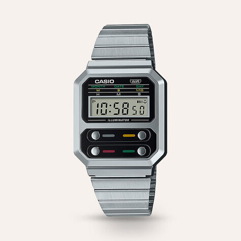 Orologio Al Quarzo Casio Vintage Revival A100we-1aef - Orologi con Datario Unisex | Stroili