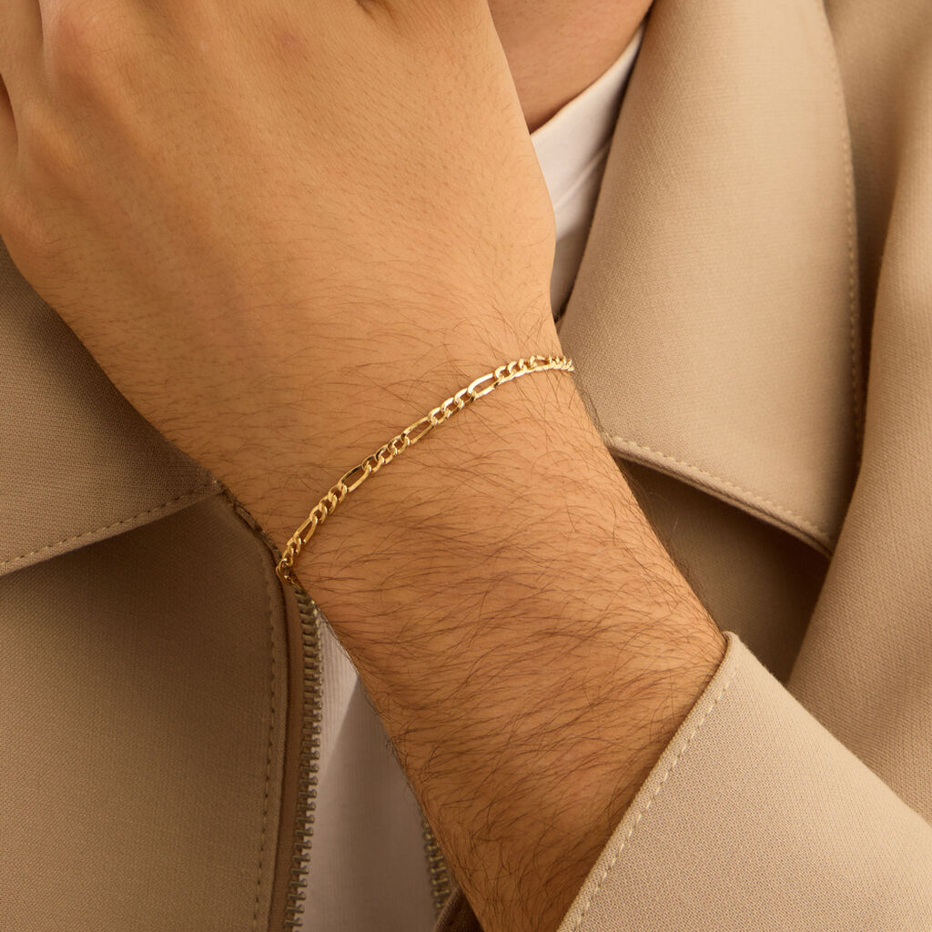 Bracciale Catena Oro Uomo Oro Giallo