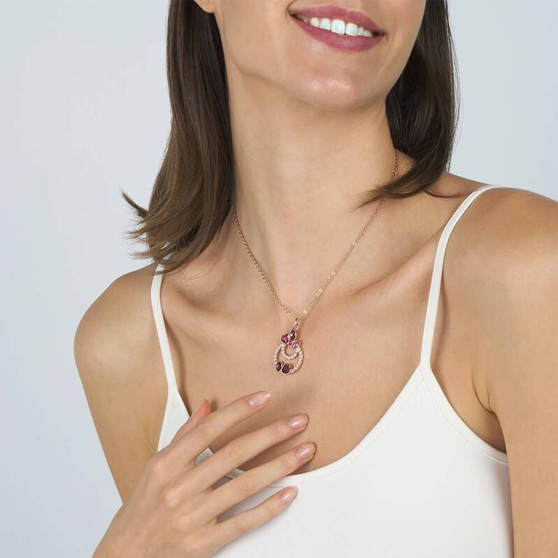 Collana Violet Ottone Rosa Cristallo - Collane Donna | Stroili