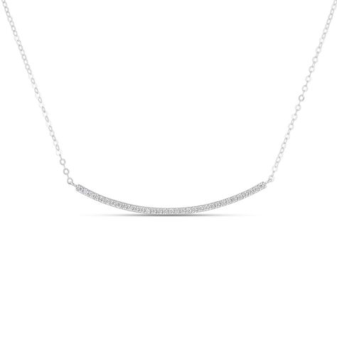 Collana Claire Oro Bianco Cubic Zirconia - Collane Donna | Stroili