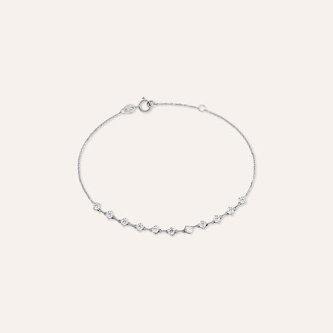 Bracciale Claire Oro Bianco Cubic Zirconia - Bracciali Amicizia Donna | Stroili