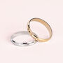Fede Classica Diamantata 3 mm Oro Bianco