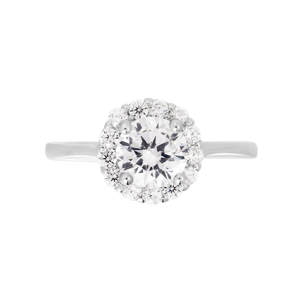 Anello Solitario Silver Elegance Argento Rodiato Cubic Zirconia - Anelli con Pietre Donna | Stroili