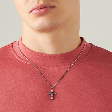 Collana Man Code Acciaio Cristallo - Collane Uomo | Stroili