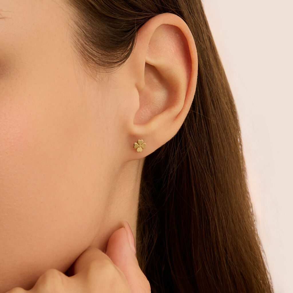 Orecchini Lobo Bon Ton Oro Giallo