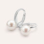 Orecchini Lobo Monachella Gabrielle Oro Bianco Perla D'Acqua Dolce
