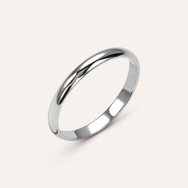 Fede Classica Leggera 2.5 mm Oro Bianco