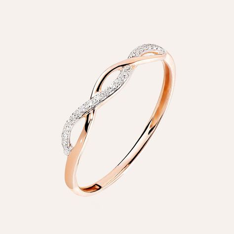 Anello Fantasia Sophia Oro Rosa Diamante - Anelli con Pietre Donna | Stroili