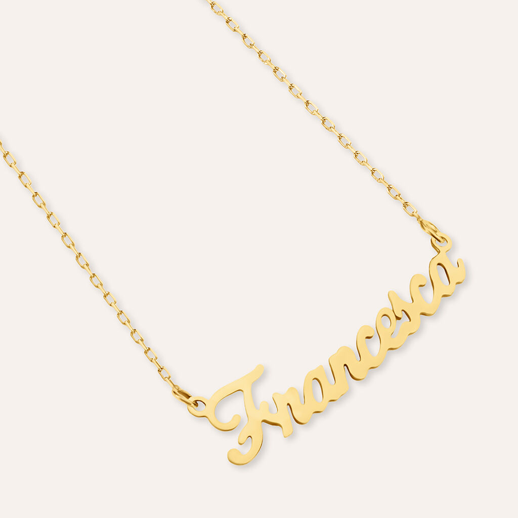Collana Francesca Gold Names Oro Giallo