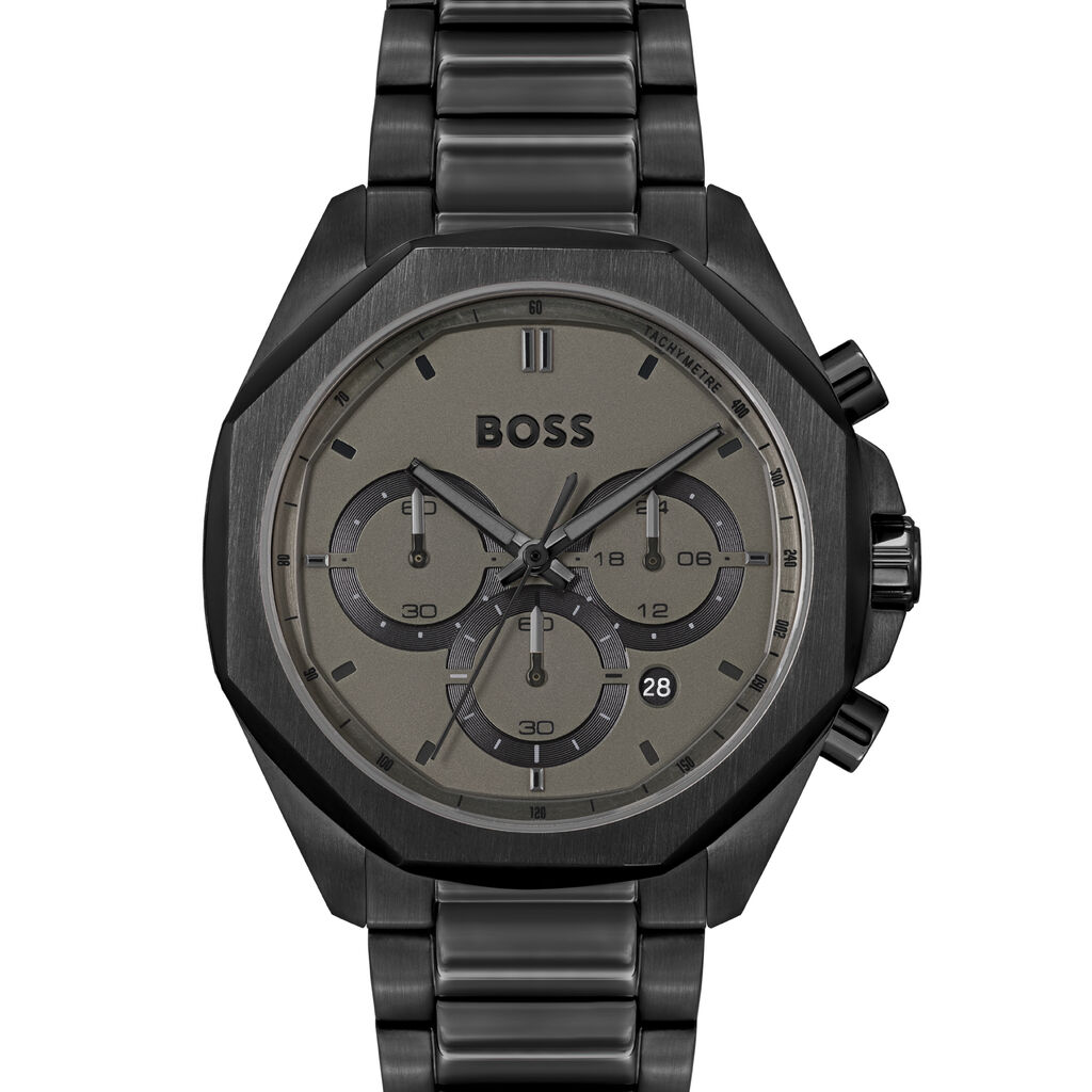 Hugo Uomo Nero Orologio Cronografo 44Mm - Immagine 4