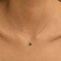 Collana Punto Luce Am&eacute;lie Oro Bianco Topazio Cubic Zirconia
