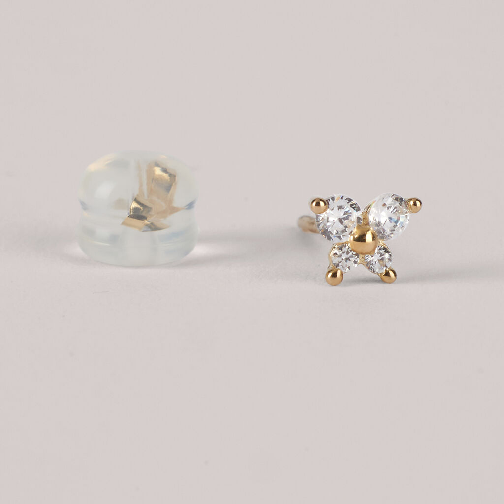 Orecchini Lobo Bon Ton Oro Giallo Cubic Zirconia - Orecchini a Lobo Donna | Stroili