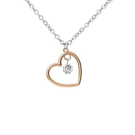 Collana Sunrise Acciaio Bicolore Bianco / Rosa Cristallo - Collane Donna | Stroili
