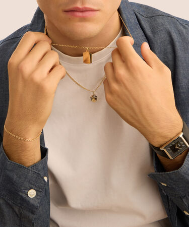 Bracciale Catena Oro Uomo Oro Giallo