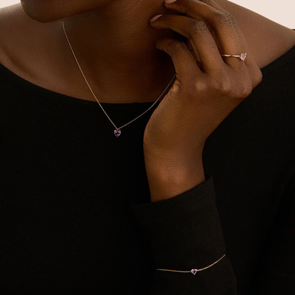 Bracciale Punto Luce Amélie Oro Giallo Ametista