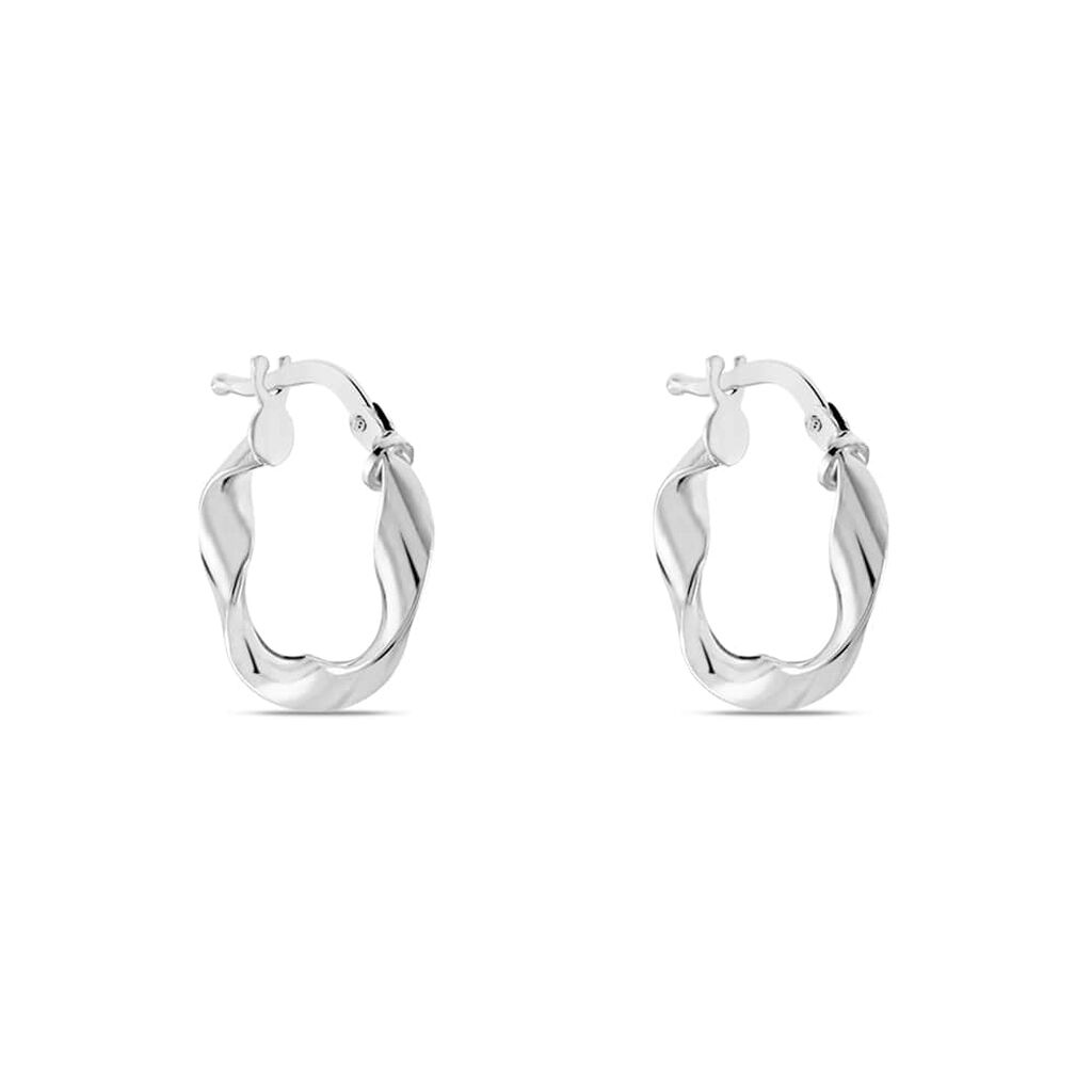 Orecchini A Cerchio Silver Collection Argento Rodiato - Orecchini a Cerchio Donna | Stroili