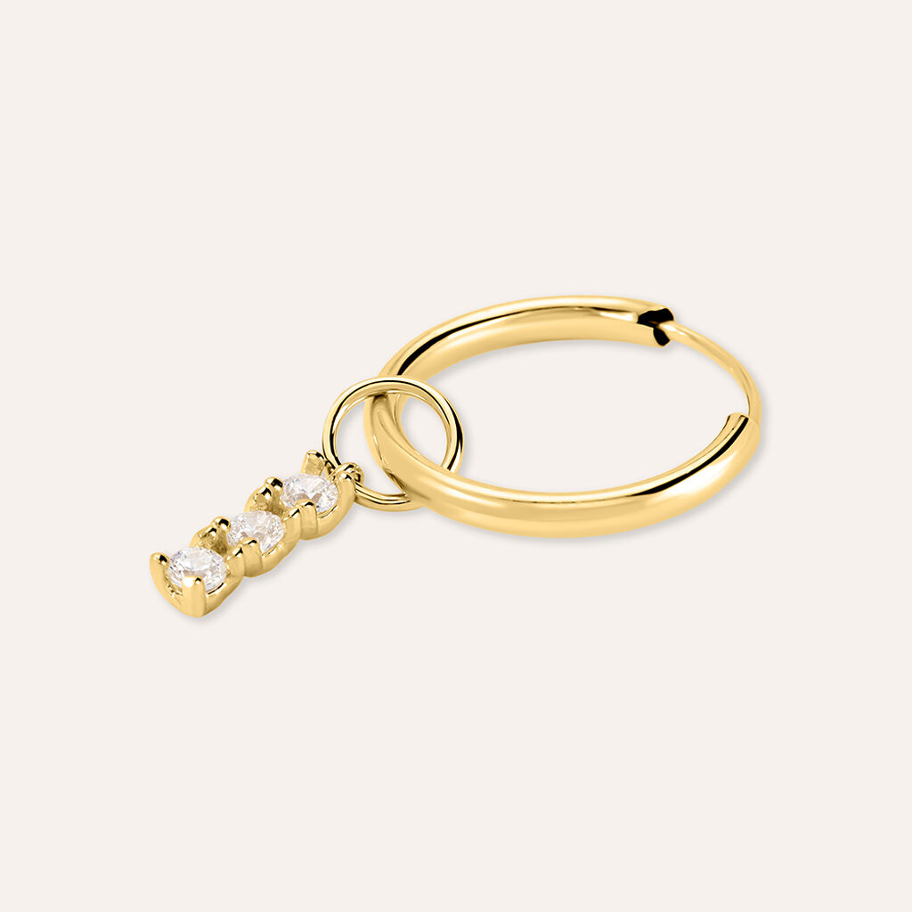 Charm Trilogy Toujours Oro Giallo Cubic Zirconia