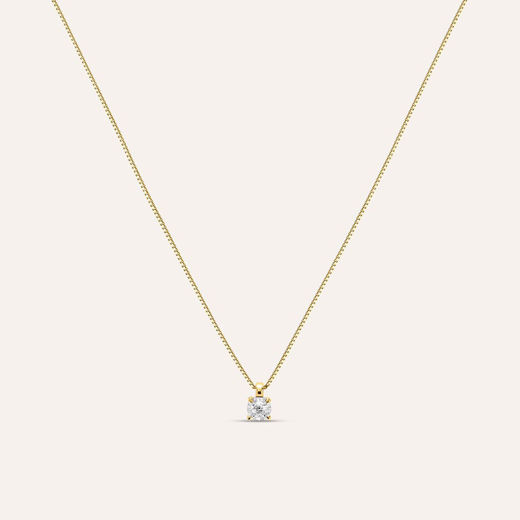 Collana Punto Luce Diamotion Oro Giallo Diamante