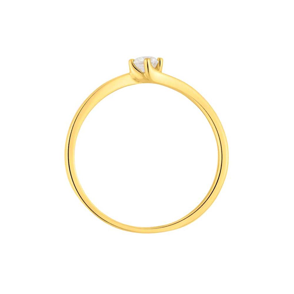 Anello Solitario Claire Oro Giallo Cubic Zirconia - Anelli con Pietre Donna | Stroili