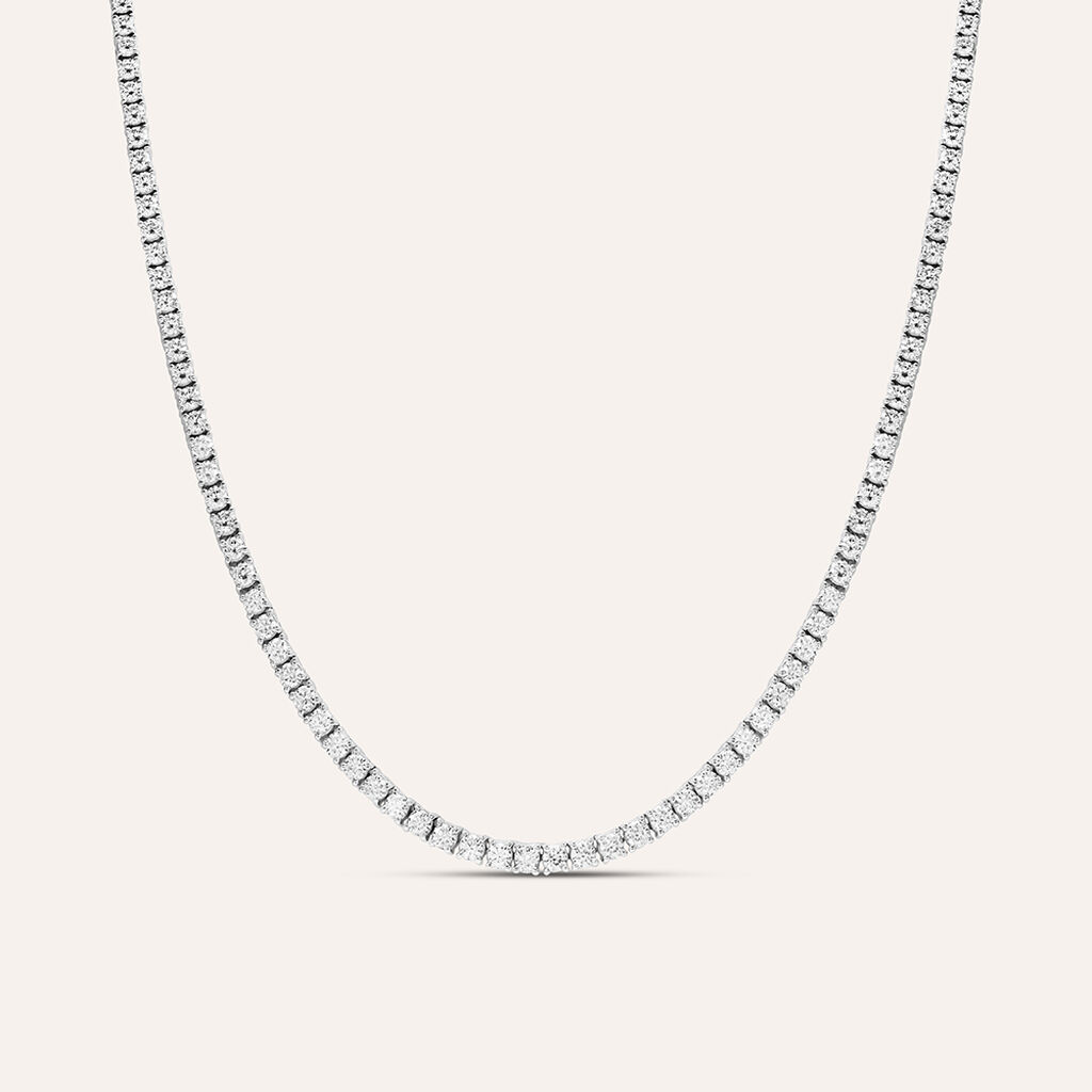 Collana Tennis Diamade Oro Bianco Diamante Lab-Grown - Collane Tennis Donna | Stroili