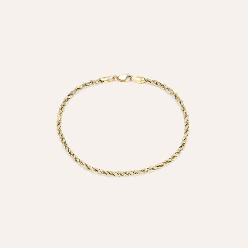Bracciale Catena Colette Oro Bicolore Giallo / Bianco - Bracciali Donna | Stroili