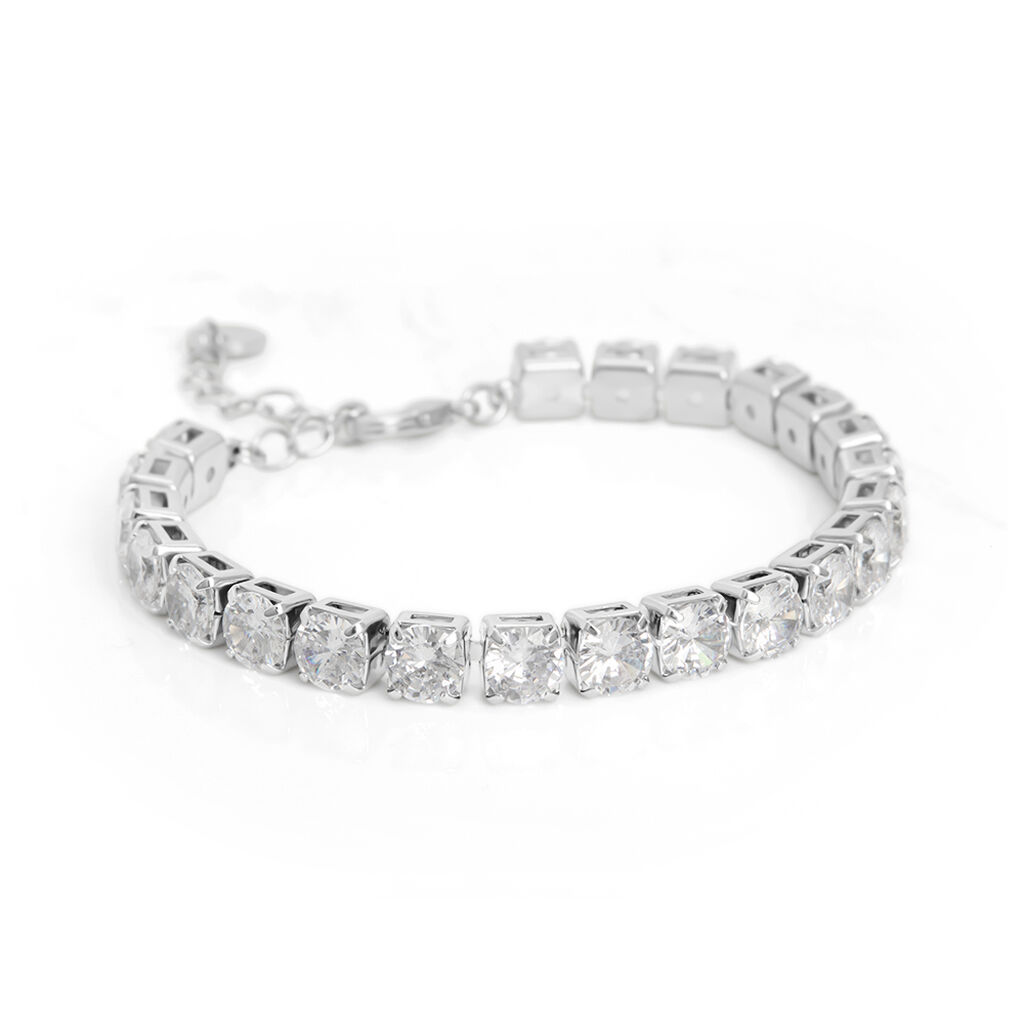 Bracciale Tennis Romantic Shine Metallo Cristallo - Bracciali Tennis Donna | Stroili