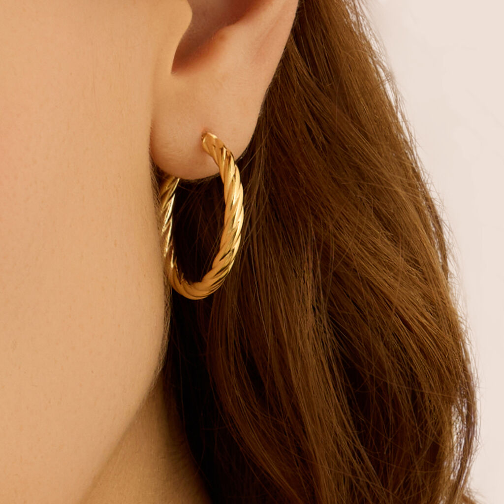 Orecchini A Cerchio Toujours Oro Giallo - Orecchini a Cerchio Donna | Stroili