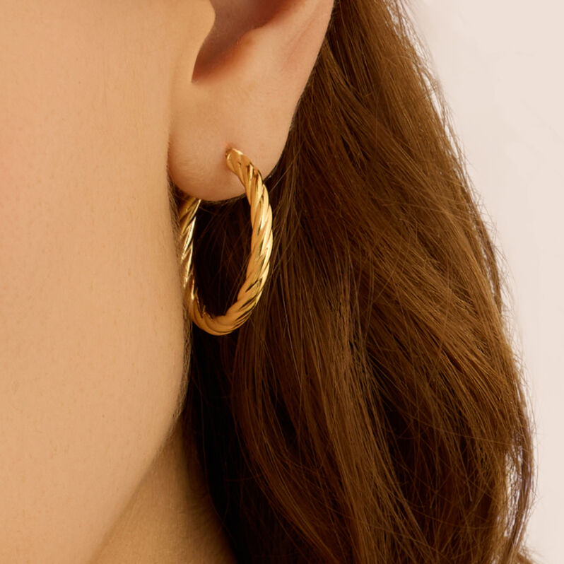 Orecchini A Cerchio Toujours Oro Giallo - Orecchini a Cerchio Donna | Stroili