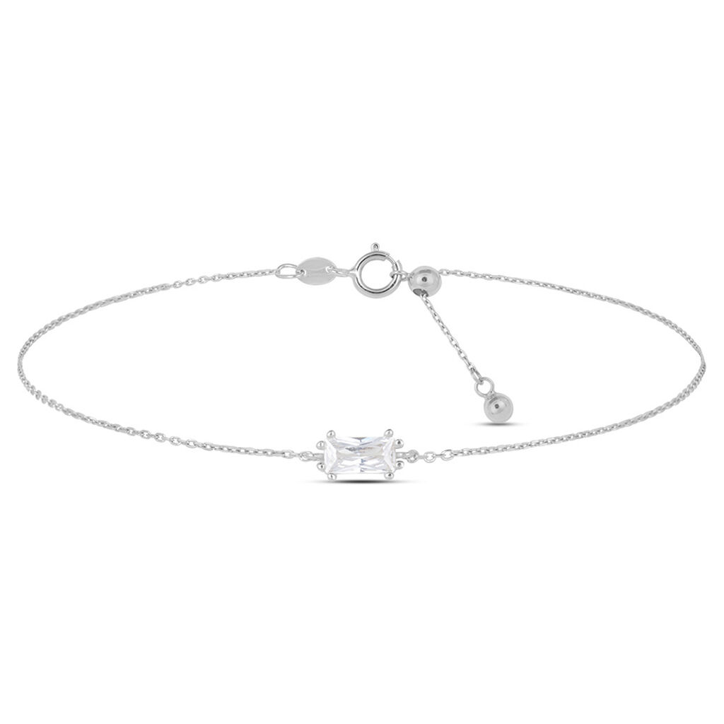 Bracciale Punto Luce Claire Oro Bianco E Cubic Zirconia - Bracciali Amicizia Donna | Stroili