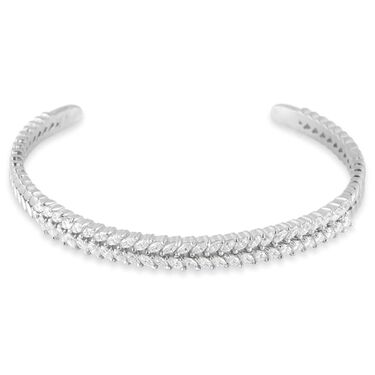 Bangle Romantic Shine Metallo Cristallo