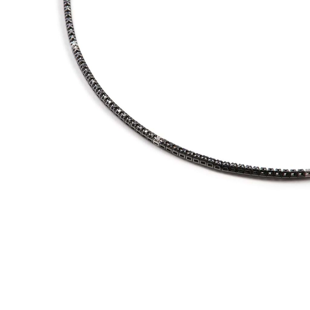 Bracciale Tennis L'homme Diamant Oro Bianco Diamante