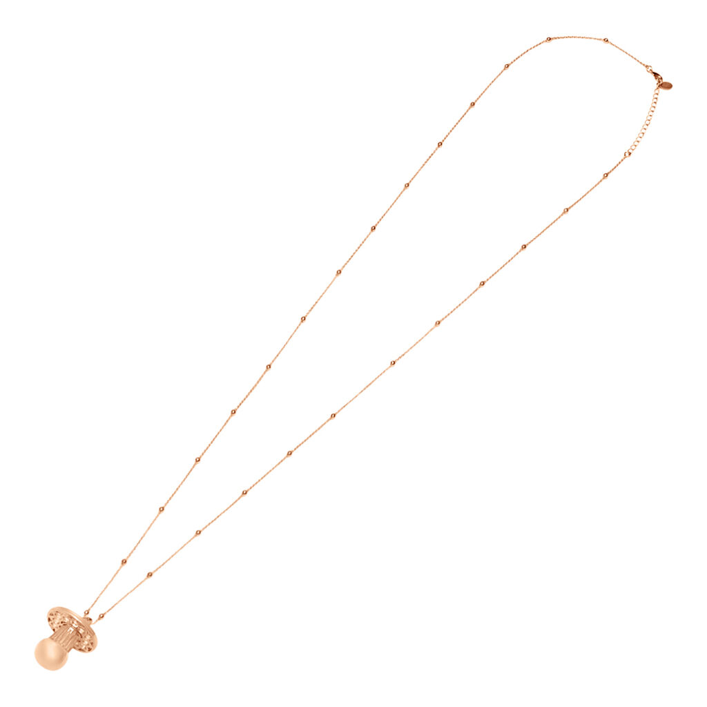 Collana Chiama Angeli Lady Code Acciaio Rosa - Collane Chiama Angeli Donna | Stroili