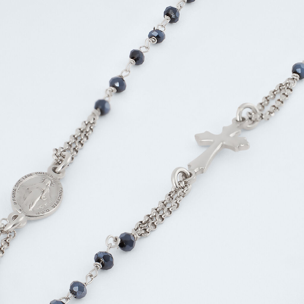 Collana Rosario Silver Soul Argento Rodiato Cristallo - Collane Rosario Donna | Stroili