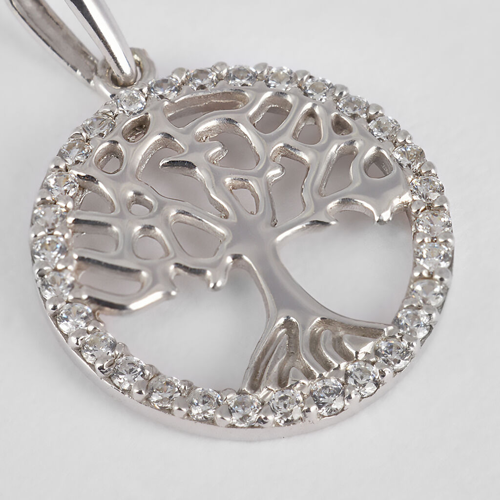 Pendente Poème Oro Bianco Cubic Zirconia - Ciondoli Donna | Stroili