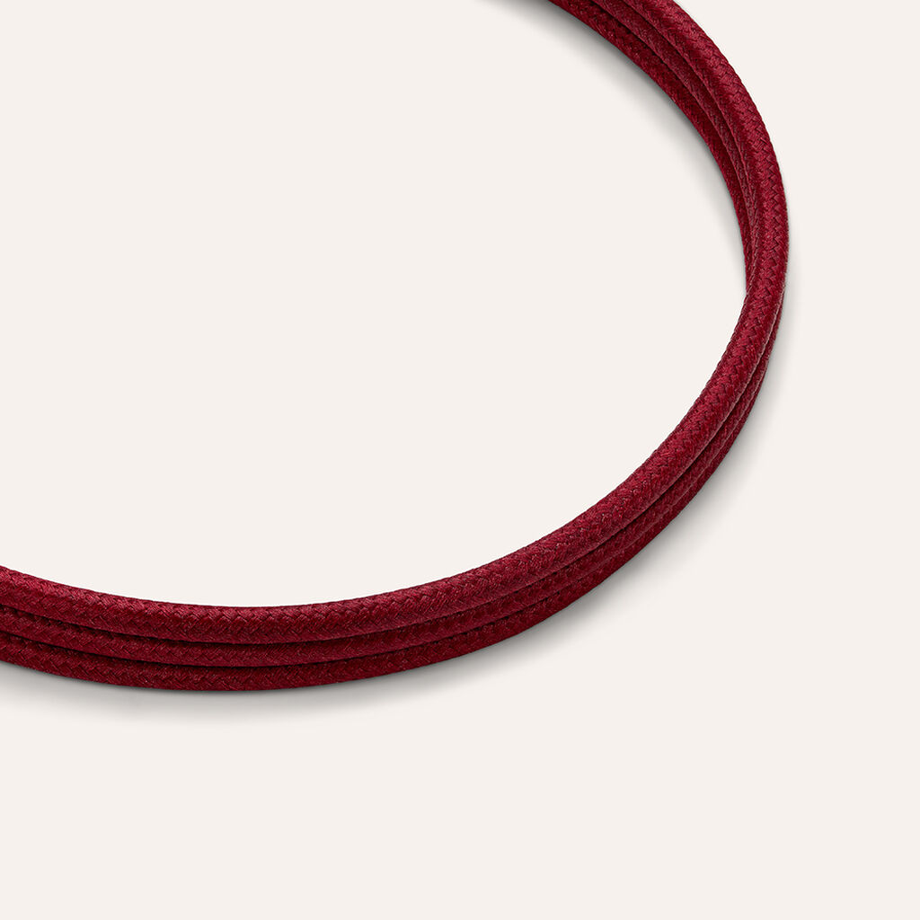 Choker Magnetico Cordino Burgundy e Acciaio Dorato - Stroili Unisex | Stroili