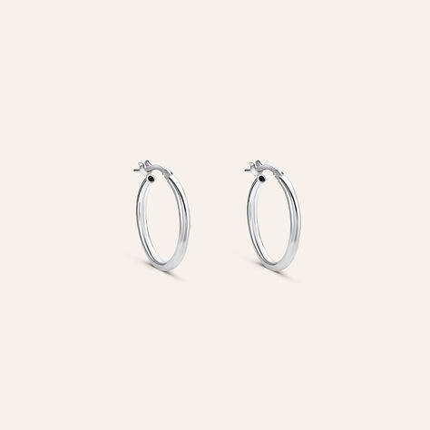Orecchini A Cerchio Silver Collection Argento Rodiato - Orecchini a Cerchio Donna | Stroili