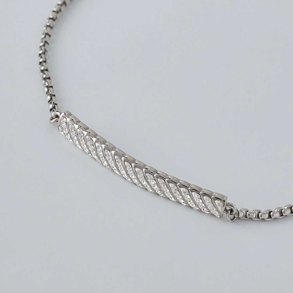 Bracciale Aura Acciaio Cristallo