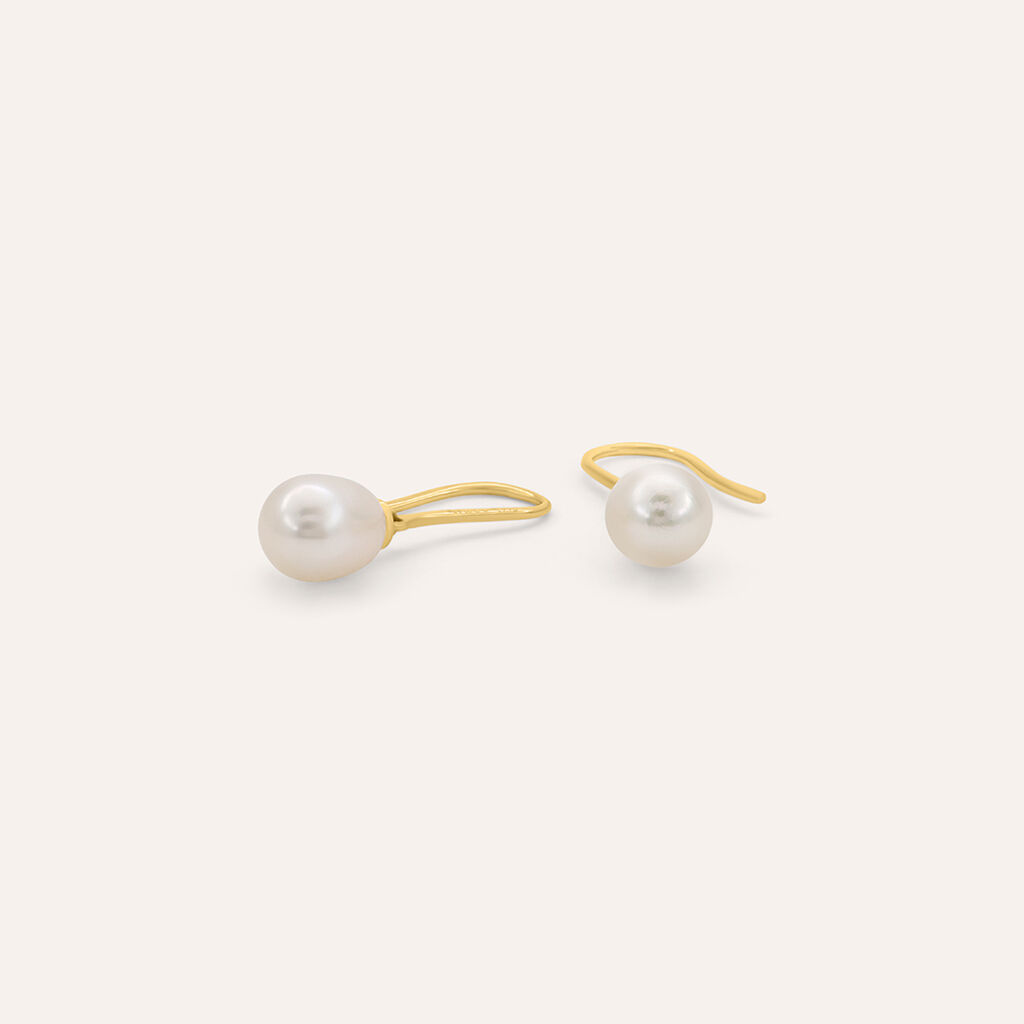 Orecchini Pendenti Gabrielle Oro Giallo Perla D'Acqua Dolce - Orecchini Pendenti Donna | Stroili