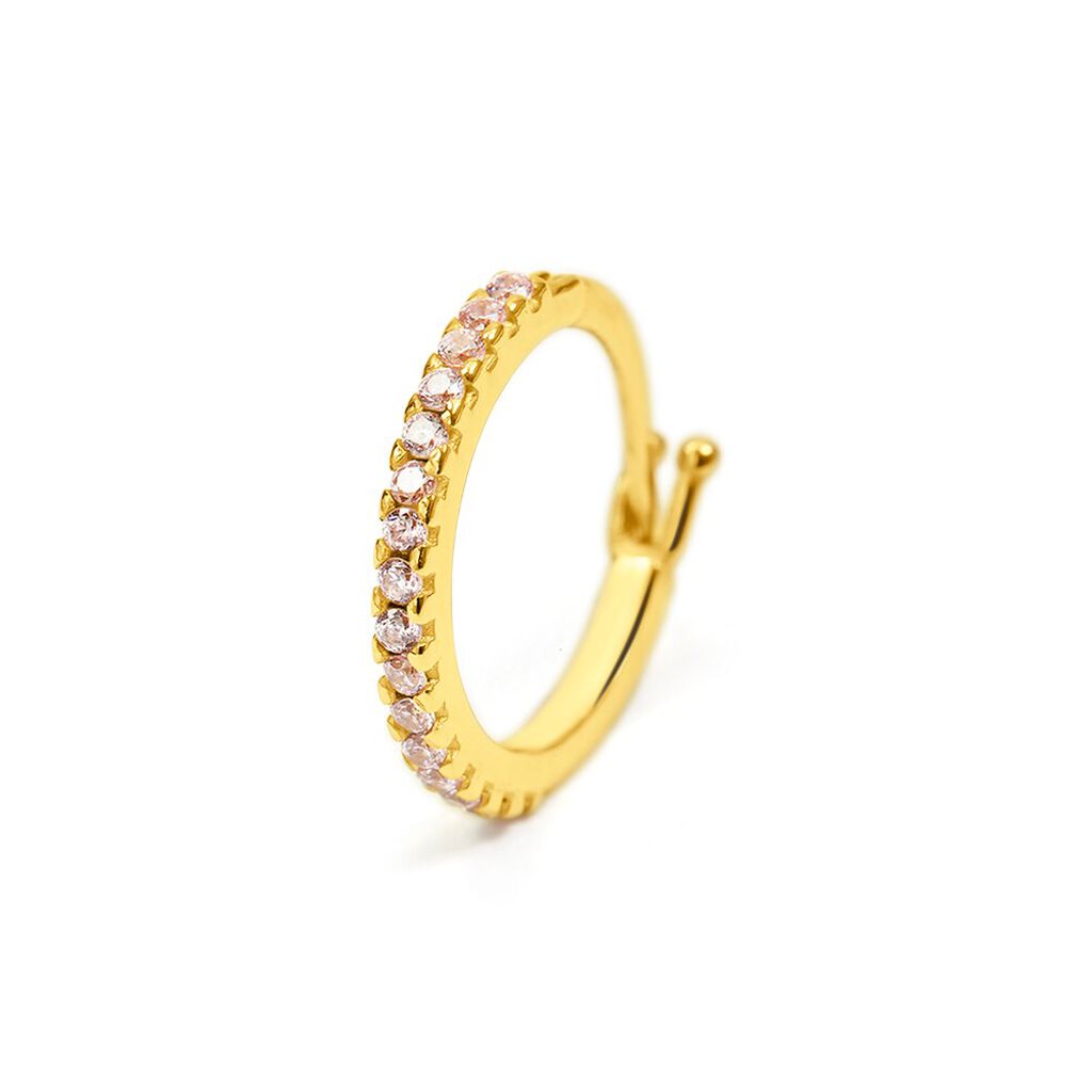 Mono Orecchino A Cerchio Claire Oro Giallo Cubic Zirconia - Mono Orecchino Donna | Stroili