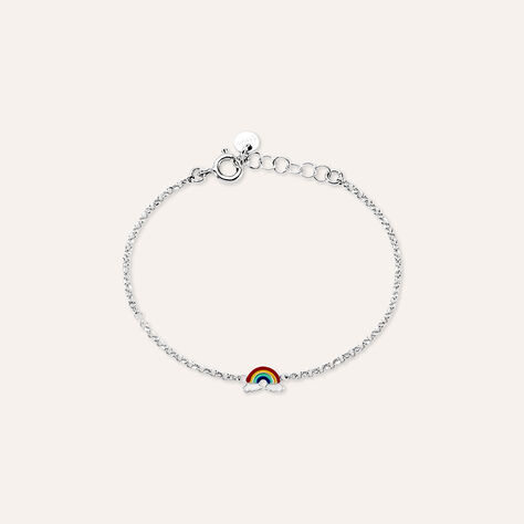 Scout Bracciale Bambini In Argento 925 Con Smalto E Cuore Personalizzabile